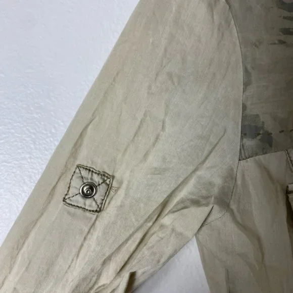 Khaki button down long sleeve dress - Picture 13 of 13